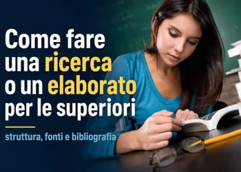 fare una ricerca per le superiori