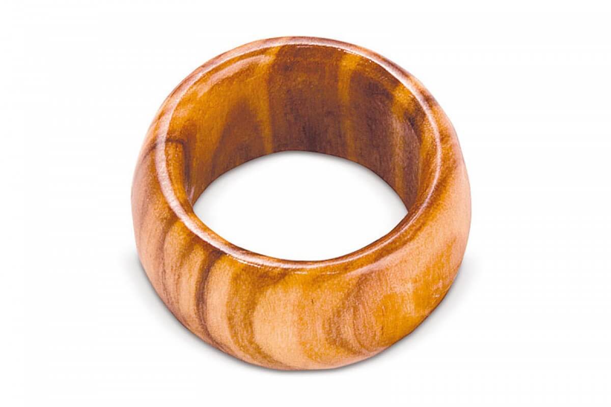 LUOEM 20pcs set Gioielli fai da te Fare anelli di legno naturale Anello di dentizione in legno Diametro esterno 2,5 cm 