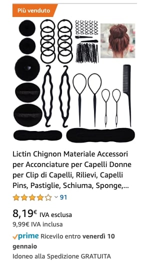 Lictin Chignon Materiale Accessori per Acconciature