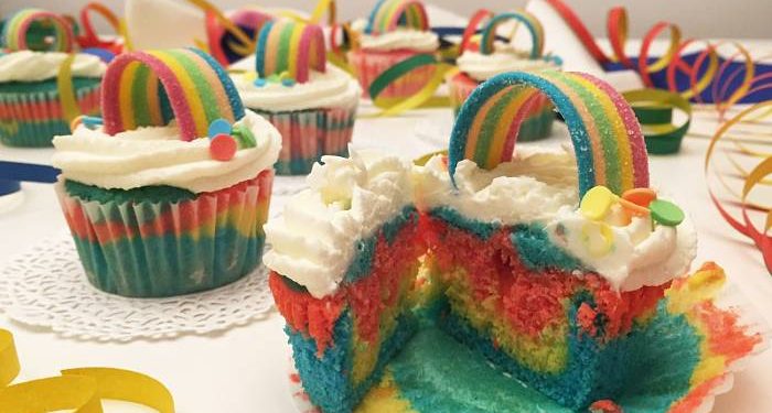cupcakes arcobaleno