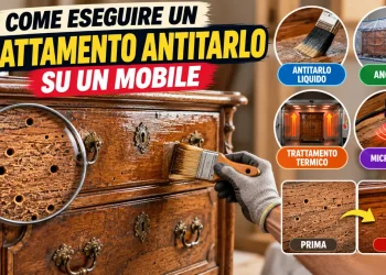 Come eseguire un trattamento antitarlo su un mobile con metodi tradizionali e moderni
