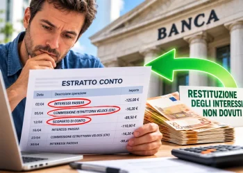 Restituzione degli interessi bancari non dovuti su scoperto e conto corrente