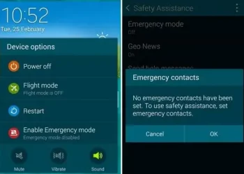 Gakaxy S5 funzioni emergenza