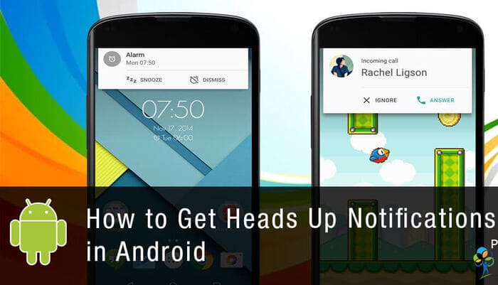  Heads UP! per Android