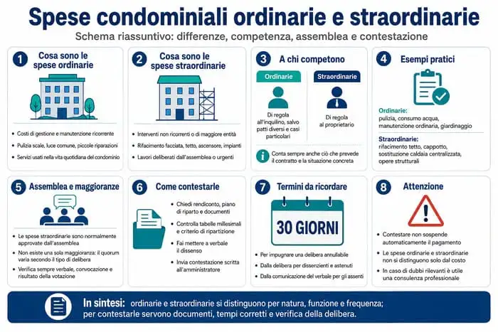 differenza spesa ordinaria e straordinaria