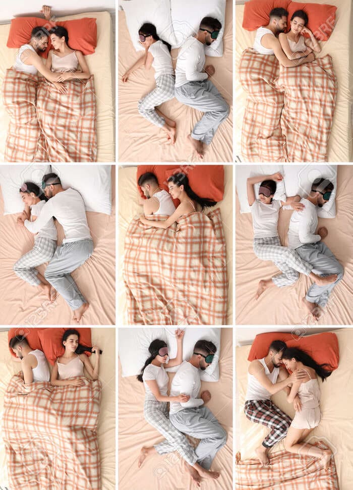 dormire posizioni coppia