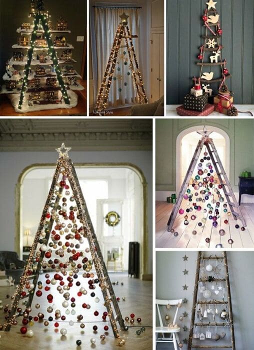 albero di Natale con scala