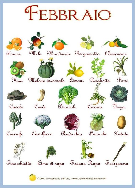 Verdure-frutta-Febbraio