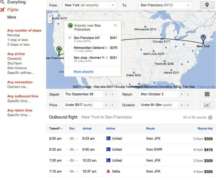 Come usare Google Flights