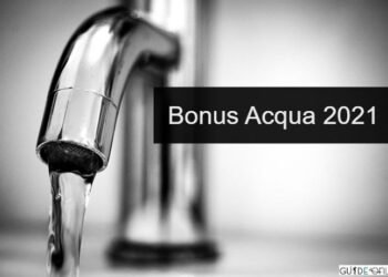 Bonus acqua 2021 domanda