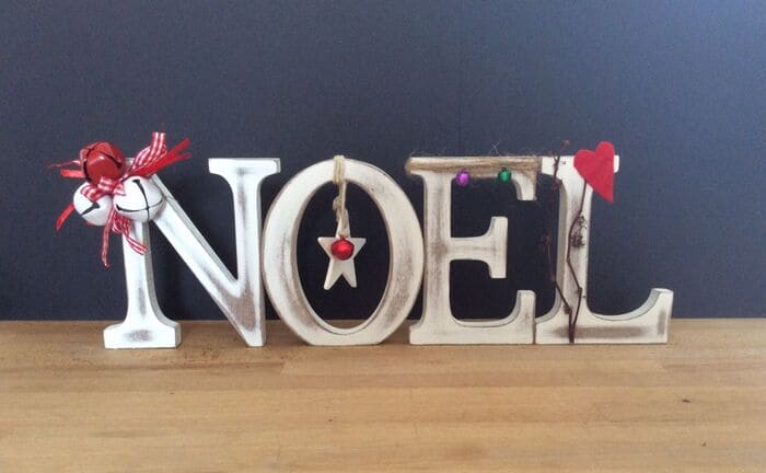 Lettere di legno Noel