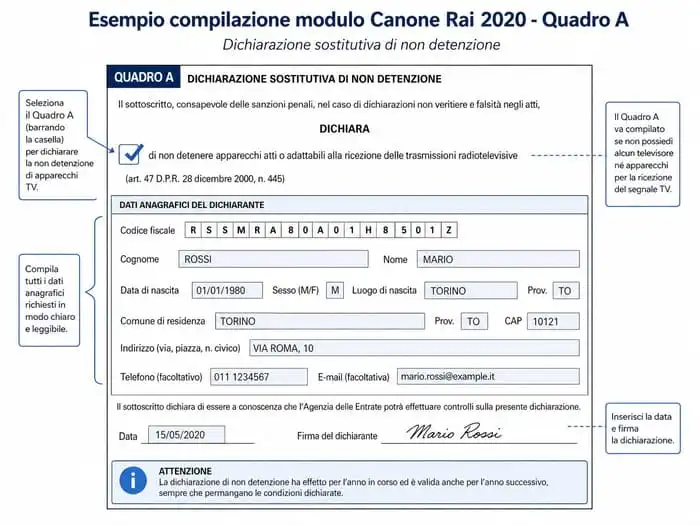 coem si compila modulo Rai