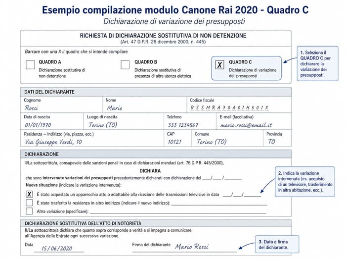 non pagare abbonamento Rai