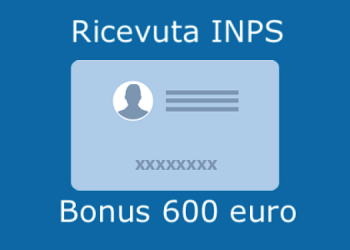 recuperare ricevuta inps bonus 600 euro