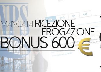 mancata erogazione bonus 600 euro