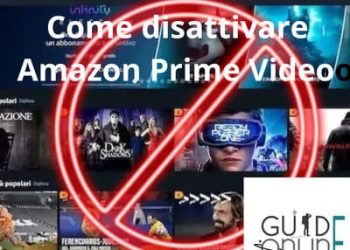 come disdire Amazon Prime Tv