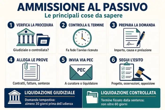 ammissione al passivo liquidazione giudiziale