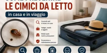 controllare cimici da letto hotel