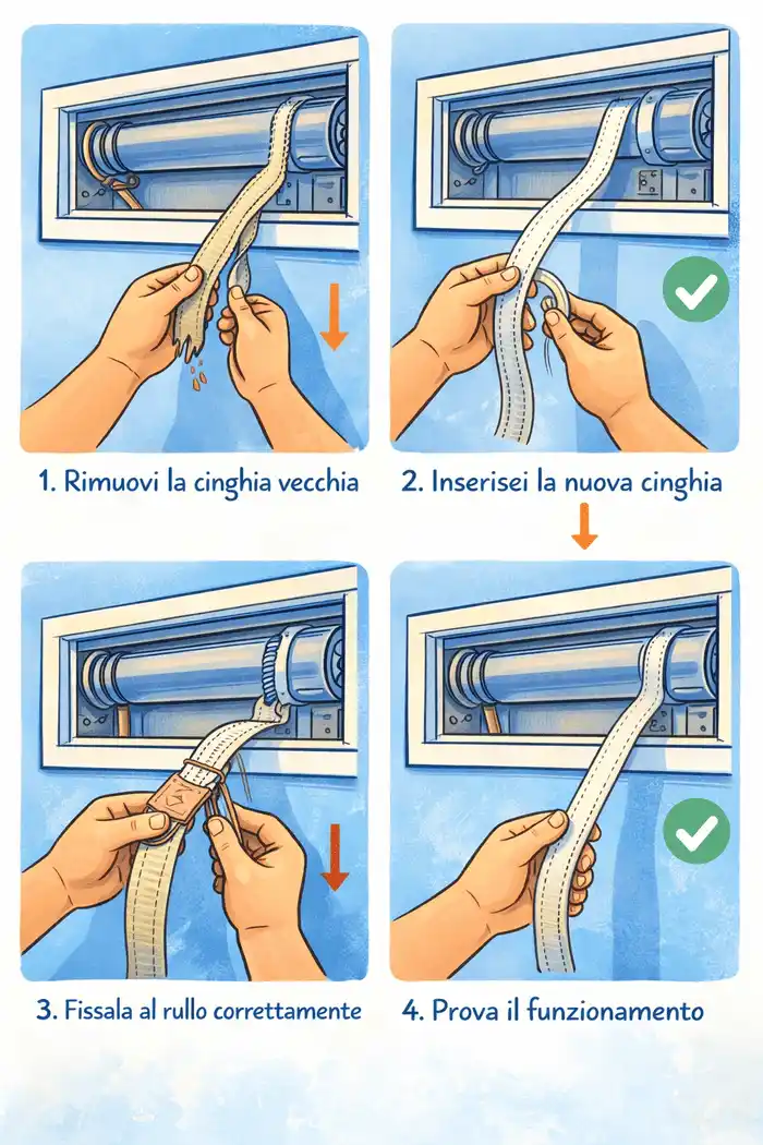 tapparella bloccata riparazione