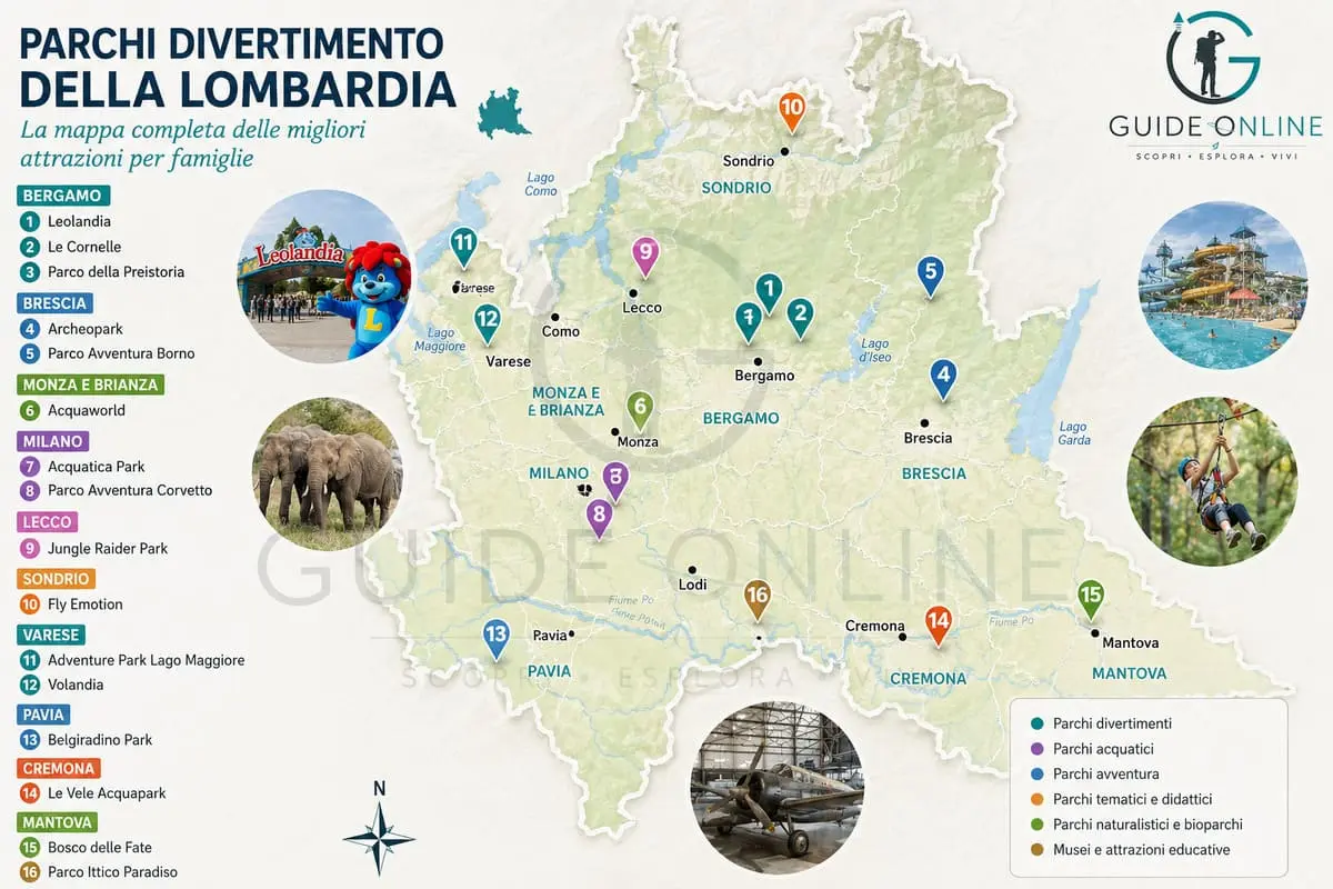 elenco parchi divertimento Lombardia