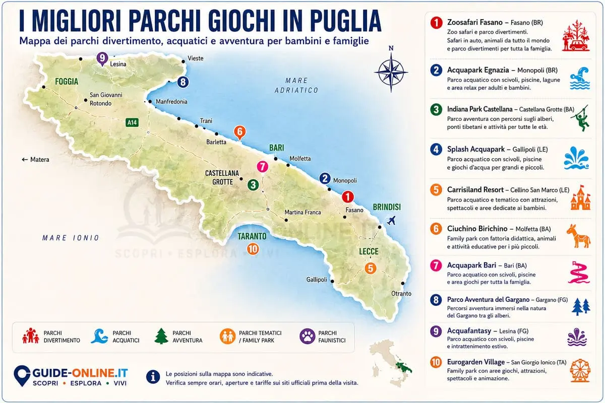 Puglia parchi divertimento