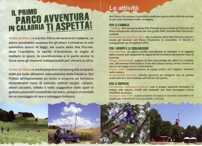Calabria parchi avventura