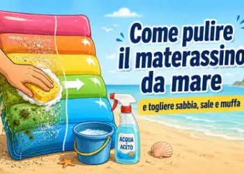 come puire materassino mare