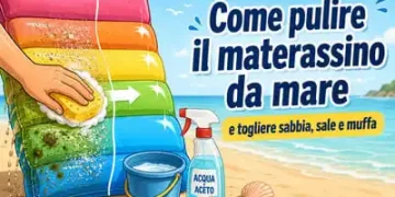come puire materassino mare