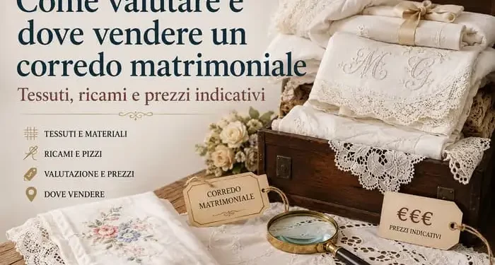 dove vendere un corredo