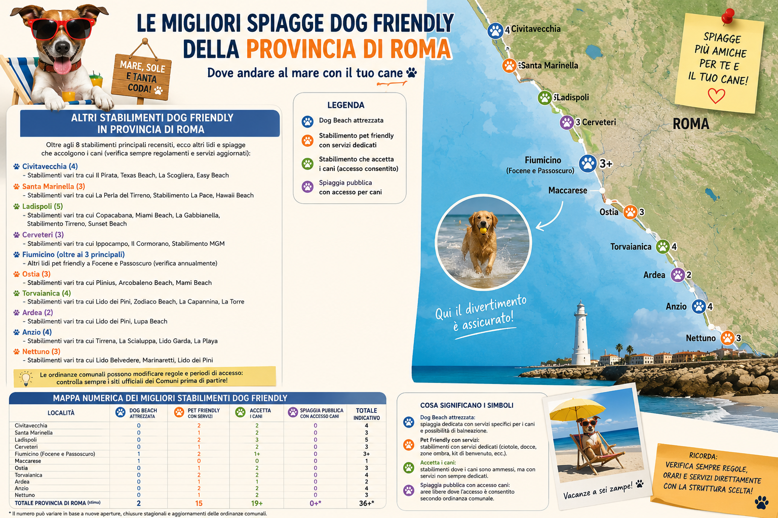 dog friendly spiagge Roma