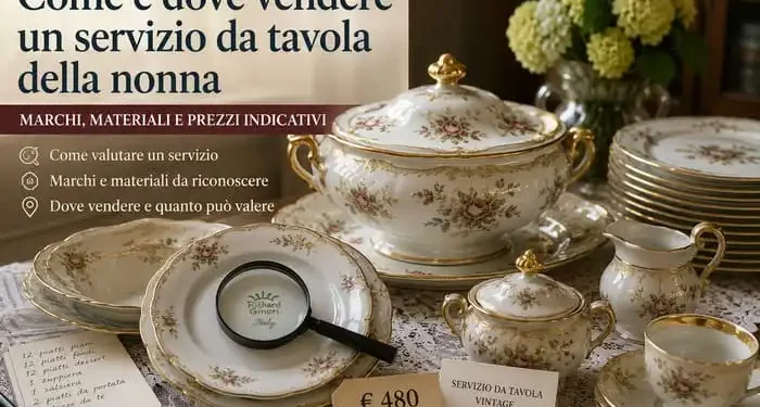servizio da tavola quotazioni