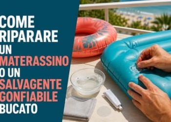 come riparare un materassino da mare