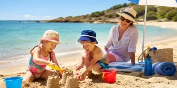 bambini giochi spiaggia