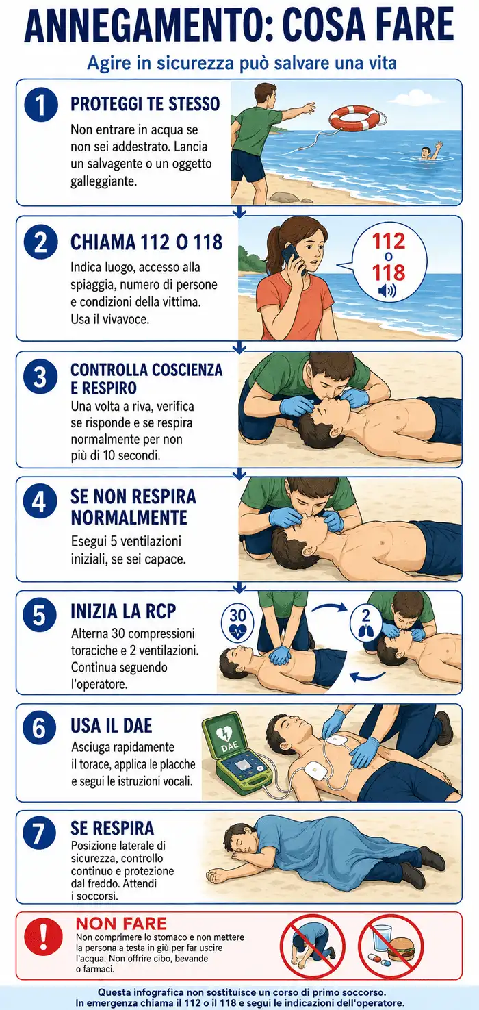 annegamento cosa fare