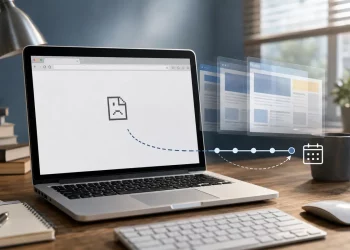 Computer con sito irraggiungibile e copie archiviate della pagina Web