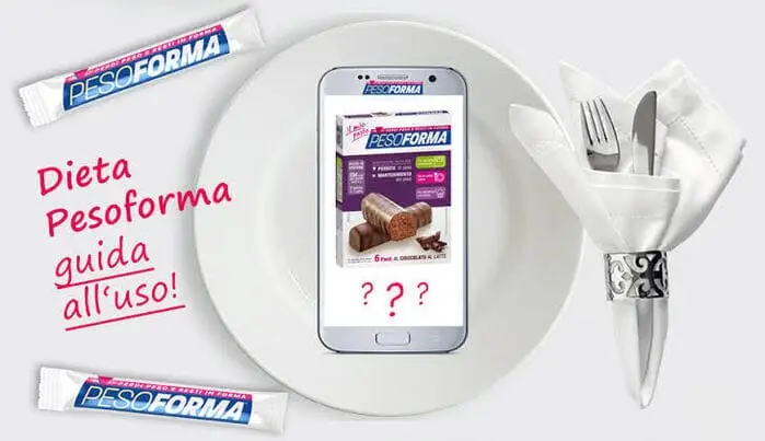 piatto con dentro app Pesoforma
