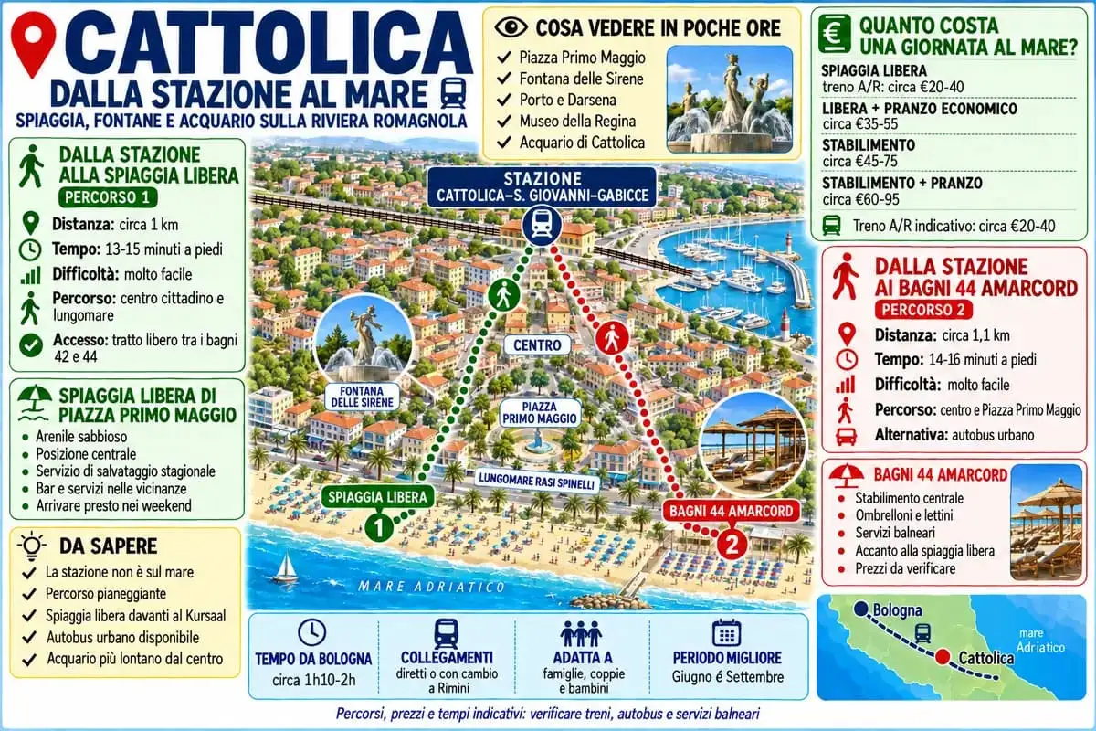spiagge Cattolica treno