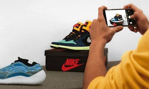 fotografare scarpe usate