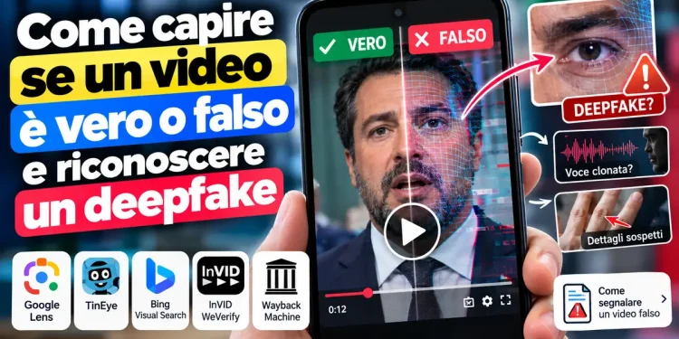 Come capire se un video è vero o falso e riconoscere un deepfake