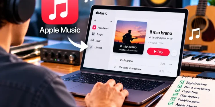 Come pubblicare una propria canzone su Apple Music nel 2026