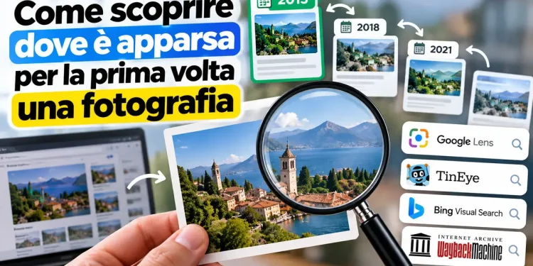 Come scoprire dove è apparsa per la prima volta una fotografia