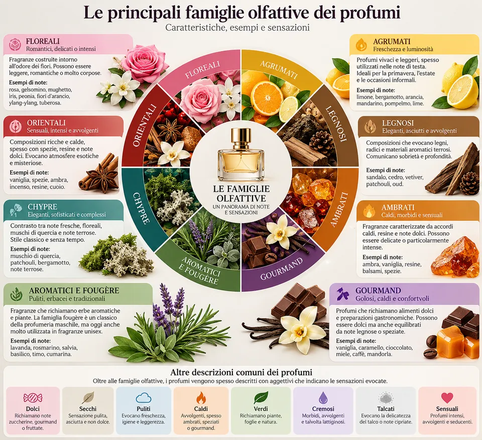 profumi classificazione