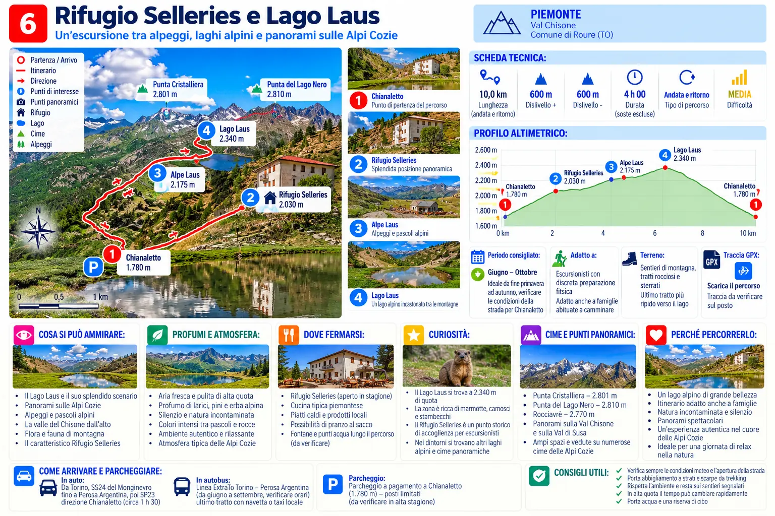 Selleries percorso